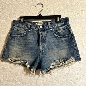 We The Free Distressed Now or Never Distressed Jean Shorts